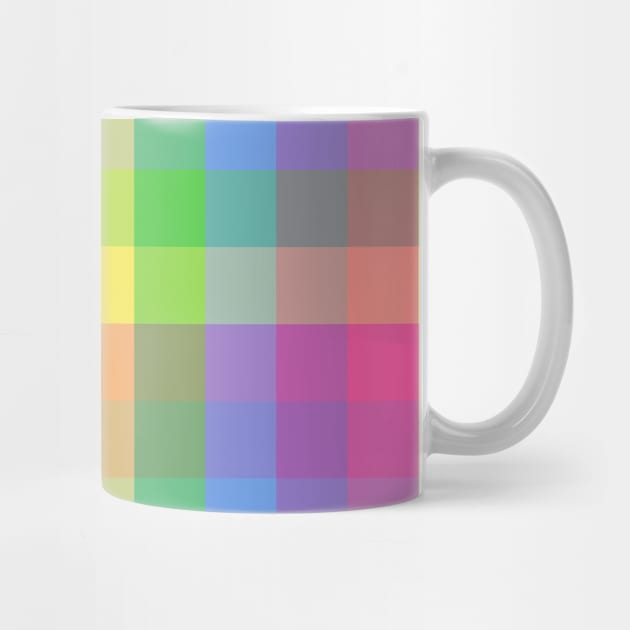 Rainbow Checkered Pattern | Multicolor Pattern by Honeynandal